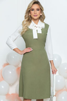 Платье Новый день (олива) П5440 - Lt collection фото 5