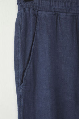 TRENDYOL MAN Premium Gri %100 Keten Straight Fit Lastikli Beli Baglamal? Pantolon TMNSS24PL00018 - Trendyolmilla фото 22