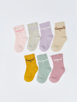 Desenli K?z Bebek Soket ?orap 7li - Waikiki фото 2