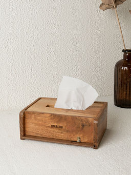 Салфетница 21x13x8 коричневый дерево акации