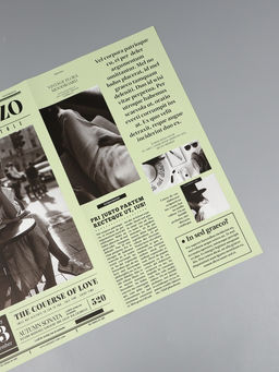 Цена за 15 шт. Пленка флористическая "Газета любви" 65мкм, 50х57 ±1см