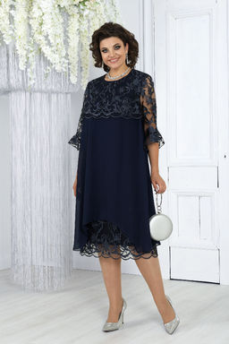 Платье Ninele 7431-Р темно-синий - Mira fashion фото 1252