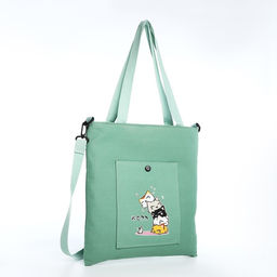 Шопер на молнии, цвет зелёный - Simaland фото 2