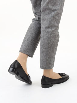 06-DLG03-1 BLACK Туфли женские (натуральная кожа)