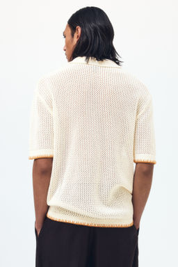 Camisa resort en punto calado Relaxed Fit - H&m фото 7