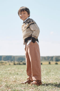 LIMITED EDITION CHINO TROUSERS WITH TOPSTITCHING - Zara фото 2