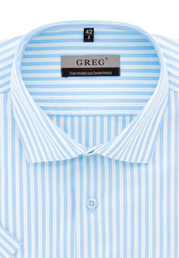 Сорочка мужская короткий рукав GREG Gb241/107/45/Z/1 STRETCH