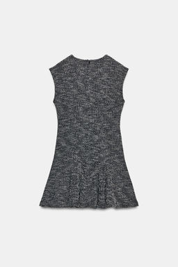 VESTIDO SKATER ESTRUCTURA / Negro / Blanco - Zara фото 8