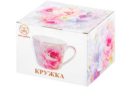 Кружка 450 мл 12,8*10,3*8,5 см Акварель розовая NEW BONE CHINA - Elan gallery фото 8