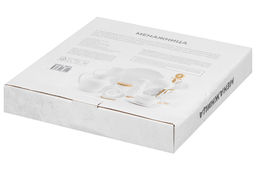 Менажница 28*28*3,5 см Цветок цельная 4 секции + деревянная вставка - Elan gallery фото 19