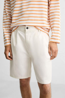 PLEATED RELAXED FIT BERMUDA SHORTS - Zara фото 5