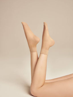 Цена за 2 пары. Носки Удлиненные CONTE Носки Solo 20 (2 пары) natural