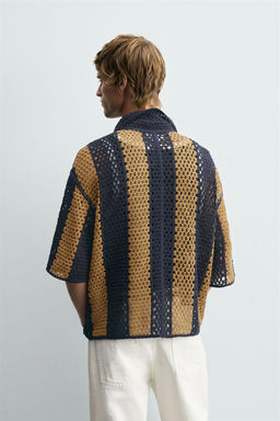 CROCHET PATCH SHIRT - Zara фото 12