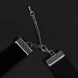 Чокер Стразинка кружок, цвет белый в серебре, 33 см - Queen fair фото 3