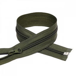 Молния Mzip пласт. спираль №5-N 80см цв.F327 оливковый уп.10шт