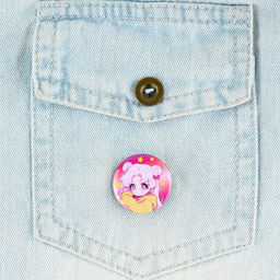 Цена за 10 шт. Значок металлический закатной Милые анимешки, d=2.5 см, МИКС