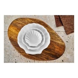 Блюдо сервировочное Walmer Shell 8 см, цвет белый  фото 4