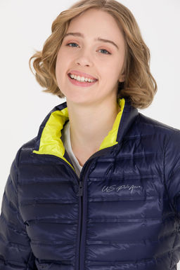 Женское темно-синее пальто