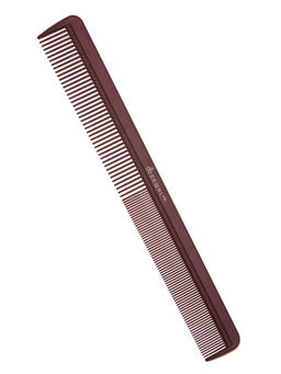 Dewal Профессиональный гребень для волос комбинированный / Carbon Bordo CO-6008-CBN, 22 см