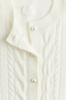 Cardigan en punto trenzado - H&m фото 5