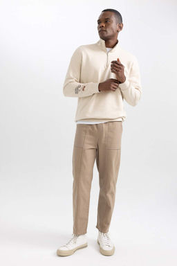 Габардиновые брюки прямого кроя Relax Fit - Defacto фото 6