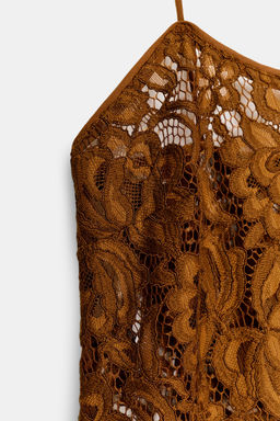 ZW COLLECTION LIMITED EDITION LACE STRAPPY TOP - Zara фото 8