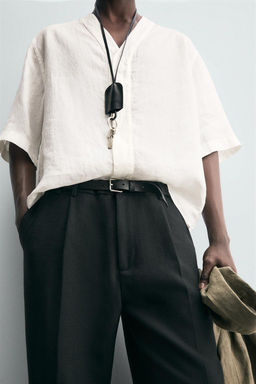 100% LINEN SHIRT - Zara фото 6