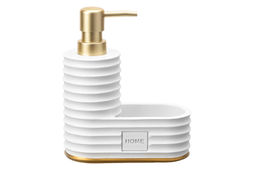 Диспенсер 200 мл 14*6,7*18 см HOME белый, с отделением для губки - Elan gallery фото 5
