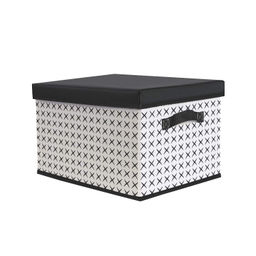 VAL B11-BOX-M Короб стеллажный с крышкой, 40*31*25 см, черно-белый, аромасаше в комплекте, BASIC, шт - Valiant фото 2