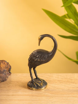 Сувенир «Журавль», 5×3×10 см, бронза