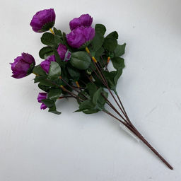Розы сиреневые,букет 6 веточек, декоративные цветы 35см - Aopen фото 4