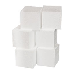 Love2art DPZ-S Заготовка для декора №015 пенополистирол 6 х 6 х 6 см 6 шт 01 Куб 60 мм