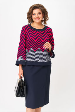 Костюм Aira Style 24126 Малоново синий