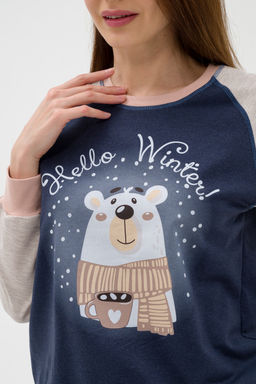 Костюм женский из футера Гамми индиго - Амадэль фото 20