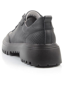 03-YH329-3 BLACK Полуботинки женские (натуральная кожа)