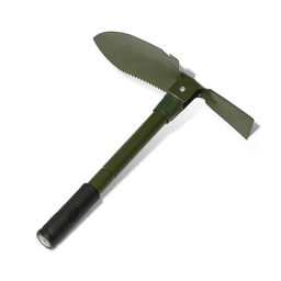 Лопата туристическая, складная, L=41 см, мотыжка, прорезиненная рукоять, в чехле, Greengo