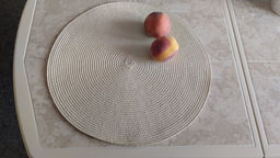 Салфетка для сервировки (мат на стол) 38см, круглая, кремовая, Y6-2545 (326273) /DANIKS/  фото 7