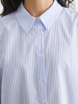 ?izgili Poplin Kad?n G?mlek