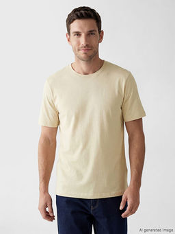 Bisiklet Yaka Penye Erkek Ti??rt