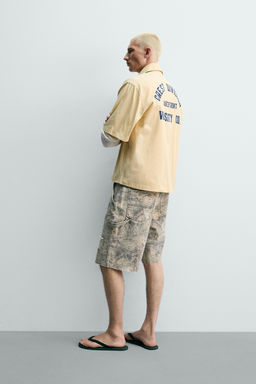 CAMISA BOXY FIT TEXTOS ESTAMPADOS / Arena - Zara фото 4