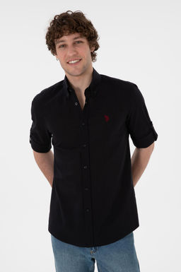 Erkek Siyah Uzun Kollu Basic G_mlek Sepette S_rpriz _ndirim - U.s. polo assn фото 4