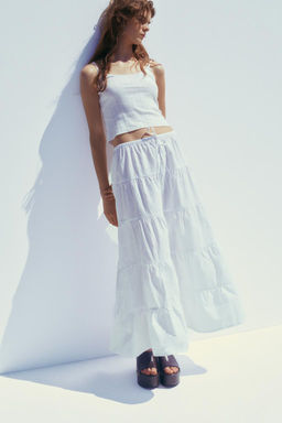 PANELLED LONG SKIRT