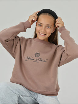 Свитшот Начес Элегант Какао Девочка - София фото 11