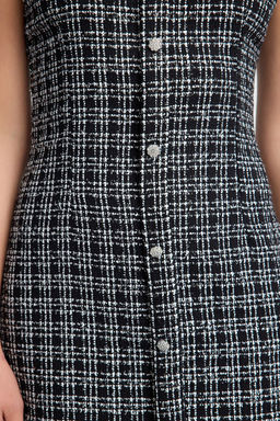 TRENDYOLMILLA Bej Tuvit Dokuma K?sa Elbise TPRAW25EL00076  фото 4