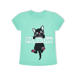 Футболка Подростковая Лапки Ментоловый - Ronda фото 3