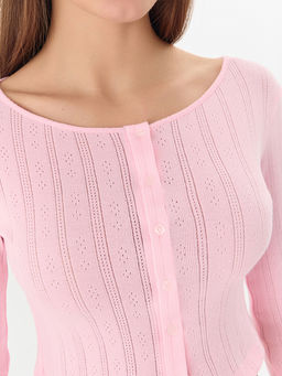 Жакет домашний женский укороченный розовый - Mark formelle фото 4