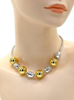 Ожерелье на шею с шариками 18мм, 38см