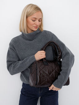 Сумка 58301S coffee Velina Fabbiano-Safenta