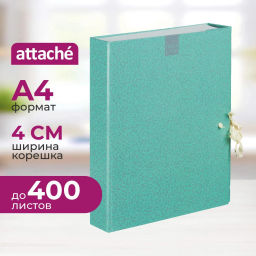 Папка архивная ламинированная Fleur 40мм на 2-х завязках - Attache фото 2