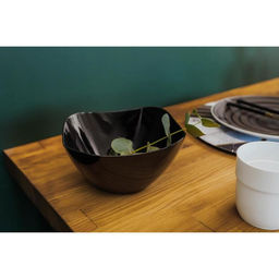 Цена за 2 шт. Салатник пластиковый BEROSSI «Рондо», 1 л, чёрный